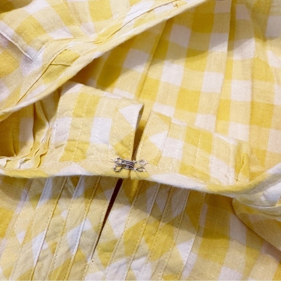 Madewell Yellow Gingham Tunic Dress - Small - Picture 7 of 16
